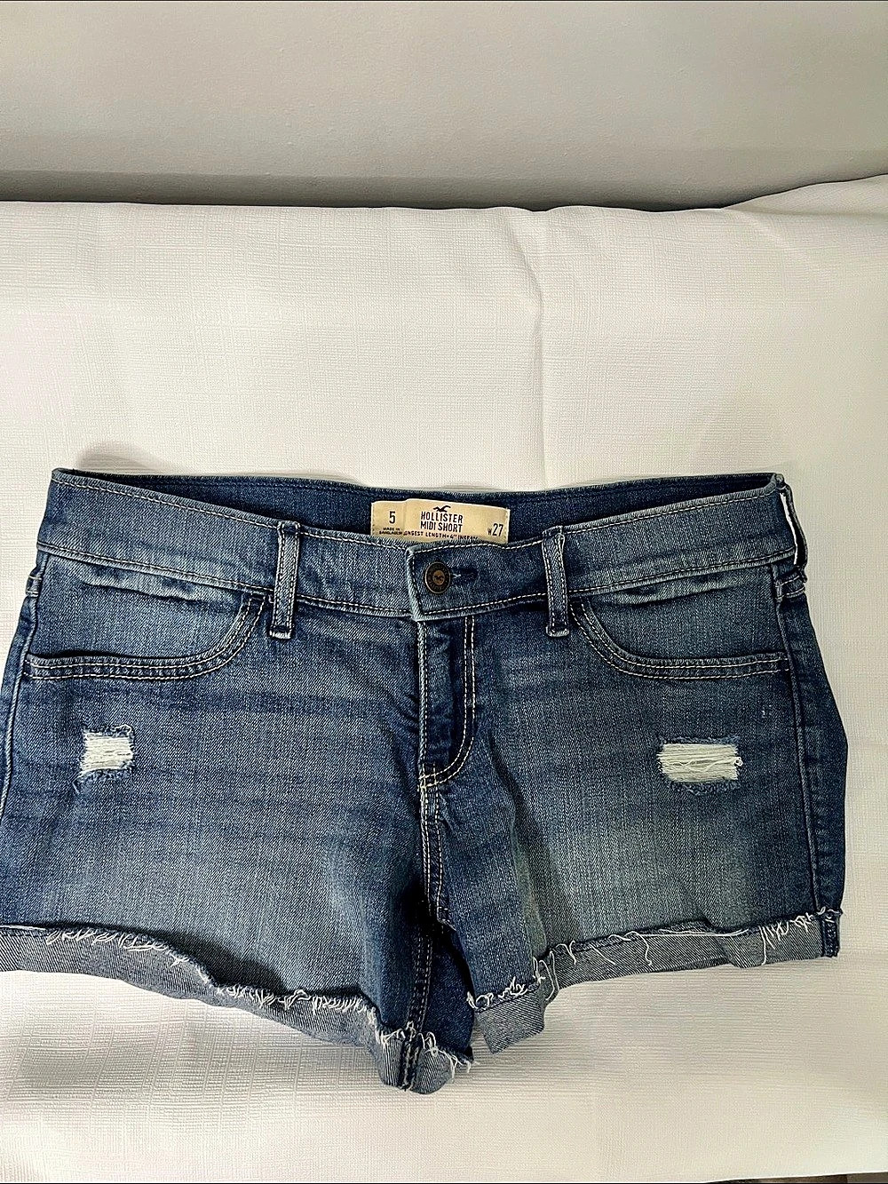 Hollister Blue Denim Shorts